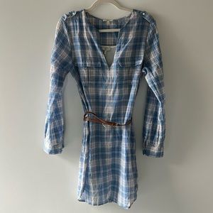 Joie Plaid Dress - Small